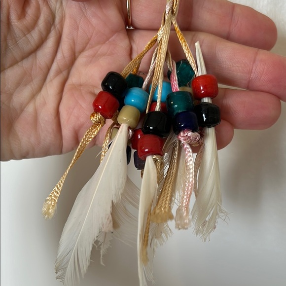 3/$10 🏷️ *LAST CHANCE!* Handcrafted Dreamcatcher with Beads and Feathers - Picture 3 of 6